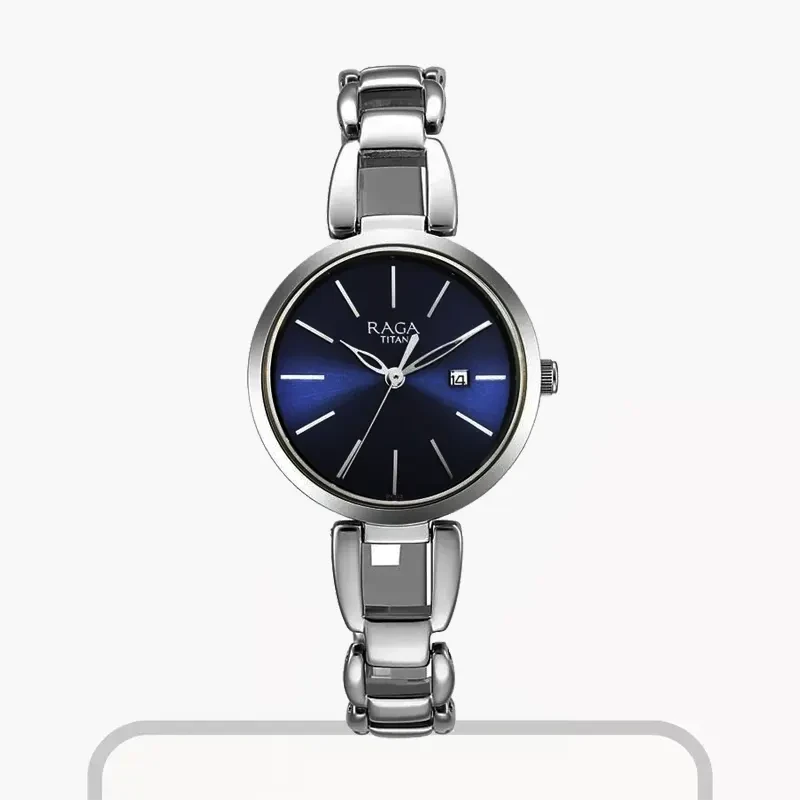 Titan Raga Viva Blue Dial Quartz Ladies Watch